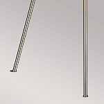 Торшер на трех тонких перекрещенных ножках с белым конусным абажуром из льна Feiss варинант исполнения - 8 | Loft Concept в Перми