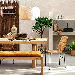 Ваза декоративная из натурального плетеного бамбука Bamboo Decor 42 варинант исполнения - 6 | Loft Concept в Перми