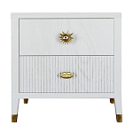 Тумба прикроватная с двумя ящиками Elsa Dreams White варинант исполнения - 5 | Loft Concept в Перми