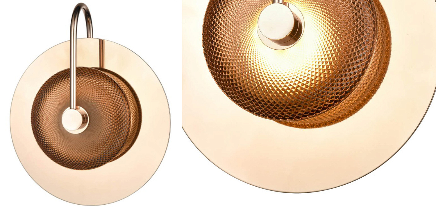 Бра Gold Disk One Mirrored Бра Gold Disk One Mirrored - Loft-Concept в Перми