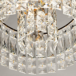 Потолочный светильник круглый с прозрачными подвесками Lunet варинант исполнения - 7 | Loft Concept в Перми