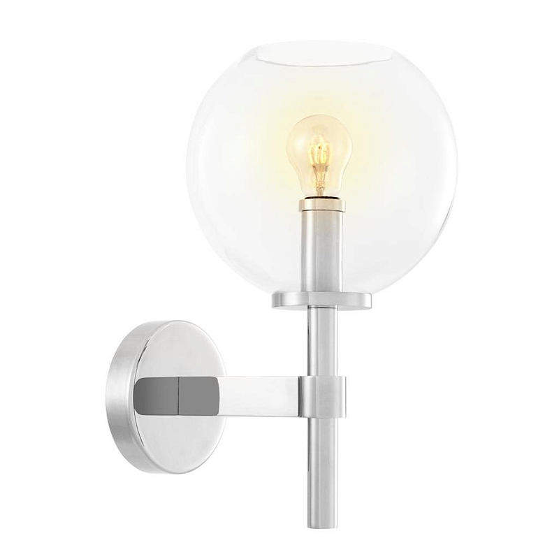 Бра Wall Lamp Jade Nickel Никель Прозрачный (Transparent) Бра Wall Lamp Jade Nickel Никель Прозрачный (Transparent) в Перми | Loft Concept