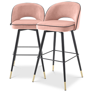 Комплект барных стульев Eichholtz Bar Stool Cliff set of 2 nude