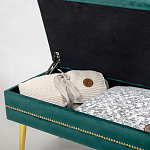 Мягкая банкетка с зоной для хранения Casket Green варинант исполнения - 3 | Loft Concept в Перми