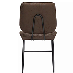 Стул с темно-коричневой обивкой из экокожи Benderson варинант исполнения - 4 | Loft Concept в Перми