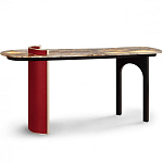 Консоль с овальной столешницей со светодиодной подсветкой Ruby варинант исполнения - 2 | Loft Concept в Перми