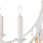 Люстра белая фактурная с подвесками из ракушек Study of Grace варинант исполнения - 1 | Loft Concept в Перми