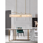 Люстра прямоугольная из фактурного стекла Chandelier Beam варинант исполнения - 3 | Loft Concept в Перми