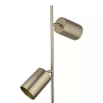 Торшер золотистый с 2-мя подвижными плафонами на белом мраморном основании Streams of Light варинант исполнения - 2 | Loft Concept в Перми