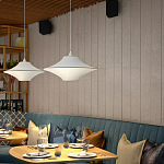 Подвесной вязаный белый светильник «Звезда Востока 01» варинант исполнения - 2 | Loft Concept в Перми