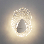 Бра с рельефным волнообразным стеклянным плафоном и вставкой из мрамора Liquid Stone варинант исполнения - 8 | Loft Concept в Перми