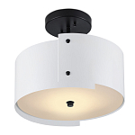 Потолочный светильник круглый светодиодный Semicircular White Panels белый варинант исполнения - 2 | Loft Concept в Перми