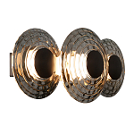 Бра из трех стеклянных фактурных дисков Eyepiece варинант исполнения - 1 | Loft Concept в Перми