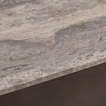 Столик журнальный квадратный  с полкой Sculptural Marble Accent с мрамором  варинант исполнения - 4 | Loft Concept в Перми