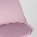 Стул с мягким велюровым сиденьем Arvika Pink варинант исполнения - 7 | Loft Concept в Перми