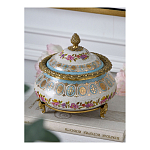 Шкатулка фарфоровая с цветочной росписью Eden Garden варинант исполнения - 5 | Loft Concept в Перми