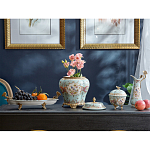 Шкатулка голубого цвета с цветочными орнаментами Blue Garden варинант исполнения - 5 | Loft Concept в Перми