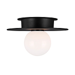 Потолочный светильник с шарообразным плафоном из белого матового стекла Generation Lighting варинант исполнения - 1 | Loft Concept в Перми