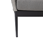 Диван двухместный уличный темно-серый Street Bliss варинант исполнения - 4 | Loft Concept в Перми