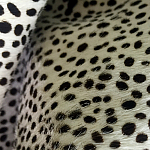 Мебельная ткань Искусственный мех  белый леопард 90 см T5-3 варинант исполнения - 4 | Loft Concept в Перми
