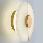 Бра с плафоном из камня в форме диска Buccio Stone Disk Wall Lamp варинант исполнения - 4 | Loft Concept в Перми