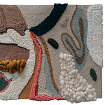 Тканый вручную текстильный гобелен Orchid варинант исполнения - 1 | Loft Concept в Перми