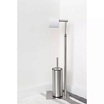 Держатель для туалетной бумаги с ершиком Chrome Bathroom Accessory варинант исполнения - 5 | Loft Concept в Перми