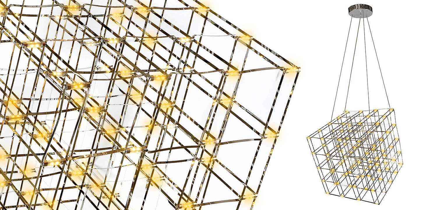 Люстра Moooi Tesseract Yellow lamp L Люстра Moooi Tesseract Yellow lamp L - Loft-Concept в Перми