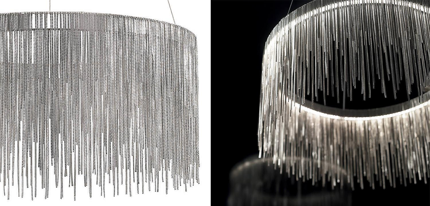 Люстра Atlantis Chain Chandelier Round Chrome Люстра Atlantis Chain Chandelier Round Chrome - Loft-Concept в Перми