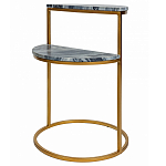 Кофейный столик с подстольем из металла Halves варинант исполнения - 1 | Loft Concept в Перми