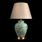 Настольная лампа голубая с изображением птиц Slip Away варинант исполнения - 8 | Loft Concept в Перми