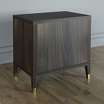 Тумба прикроватная с двумя ящиками Elsa Dreams Walnut варинант исполнения - 4 | Loft Concept в Перми