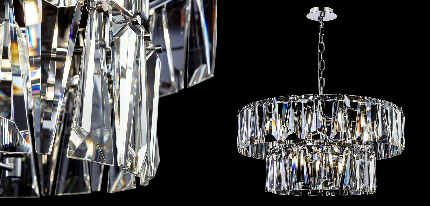 Люстра Ruby Crystal Chandelier Chrome 68 Люстра Ruby Crystal Chandelier Chrome 68 - Loft-Concept в Перми