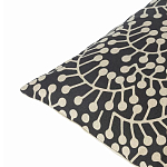 Подушка декоративная черного цвета Blossom Essence Grace варинант исполнения - 2 | Loft Concept в Перми