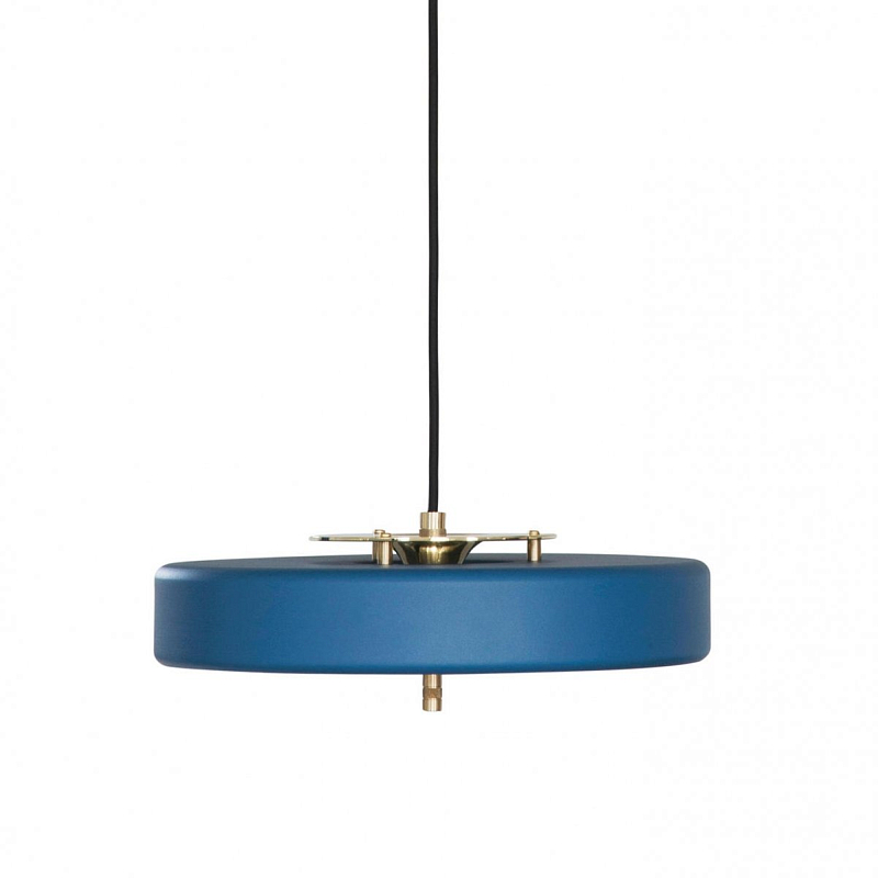 Подвесной светильник BERT FRANK Revolve Pendant Lamp Blue Синий Латунь в Перми | Loft Concept 