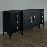 Большой Комод-буфет Elsa Dreams Black с ящиками варинант исполнения - 4 | Loft Concept в Перми