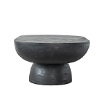 Столик кофейный черного цвета с овальной столешницей и круглым основанием Black Dalmen Table варинант исполнения - 6 | Loft Concept в Перми