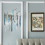 Бра с ветвистым каркасом из металла и подвесками из стекла Droplet Chandelier варинант исполнения - 2 | Loft Concept в Перми