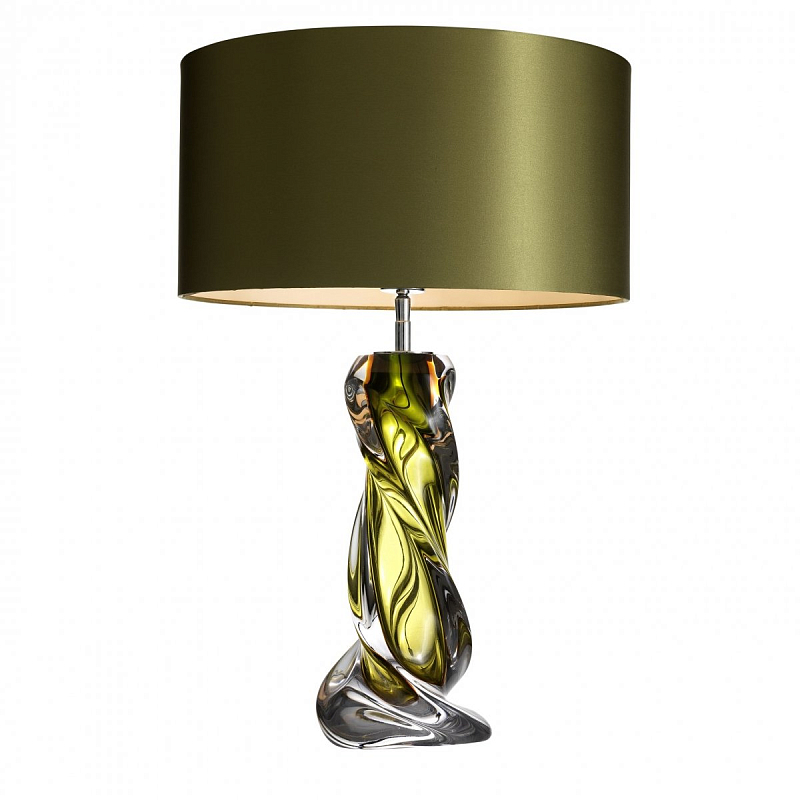 Настольная лампа Eichholtz Table Lamp Carnegie Зеленый смок Зеленый в Перми | Loft Concept 