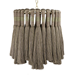 Подвесной светильник круглый плетеный с бахромой Braided Bundle of Ears варинант исполнения - 1 | Loft Concept в Перми