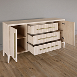 Буфет Primo с тремя ящиками и двумя фасадами Светлый дуб варинант исполнения - 3 | Loft Concept в Перми