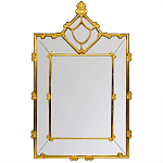 Зеркало прямоугольное Golden Classic Ornament Mirror варинант исполнения - 1 | Loft Concept в Перми