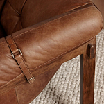 Двухместный диван Duncan винтажная коричневая кожа варинант исполнения - 6 | Loft Concept в Перми