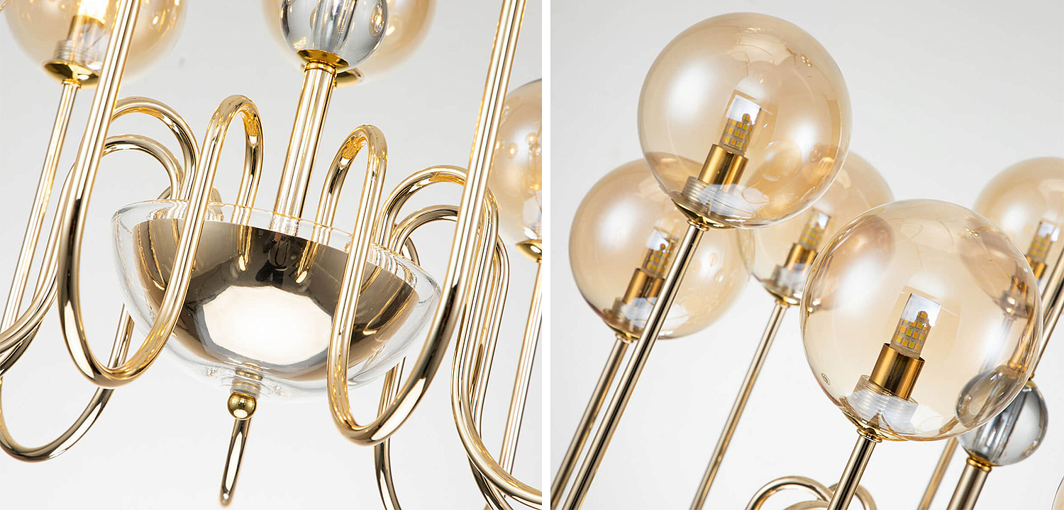 Люстра Sheiry Glass Ball Chandelier 9 Люстра Sheiry Glass Ball Chandelier 9 - Loft-Concept в Перми