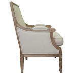 Кресло William Classical Armchair beige flax варинант исполнения - 1 | Loft Concept в Перми