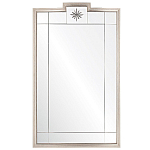 Зеркало в  серебряной раме с узорчатым геометрическим орнаментом Repulse варинант исполнения - 1 | Loft Concept в Перми