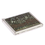 Портсигар с газовой зажигалкой из натурального камня Серафинит Stone Cigarettes Cases варинант исполнения - 2 | Loft Concept в Перми