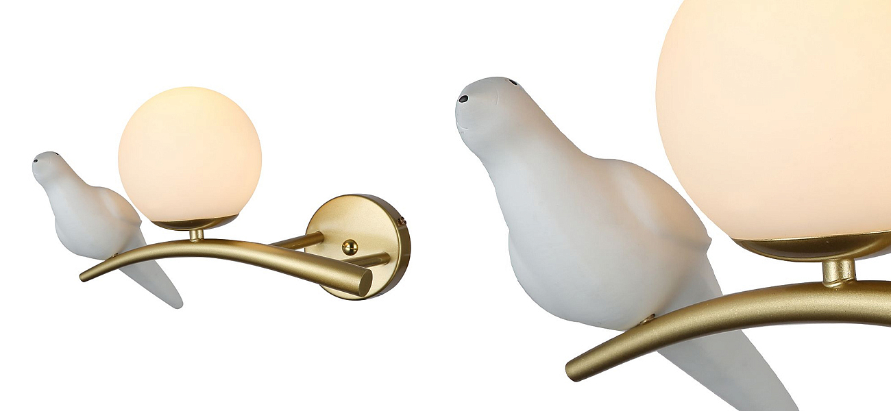 Бра с белой птицей Provence Bird Бра с белой птицей Provence Bird - Loft-Concept в Перми