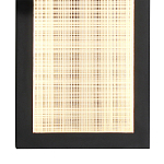 Светодиодное прямоугольное бра из металла черного цвета Lattice Lux варинант исполнения - 8 | Loft Concept в Перми