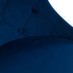 Стул в темно-синей велюровой обивке Ward Dark Blue Velour Chair варинант исполнения - 5 | Loft Concept в Перми